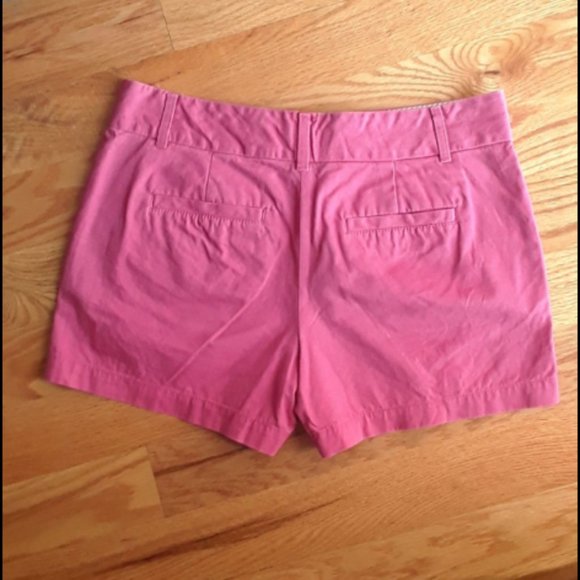 LOFT Pink Cotton Khaki Shorts Size 2 - Picture 2 of 3